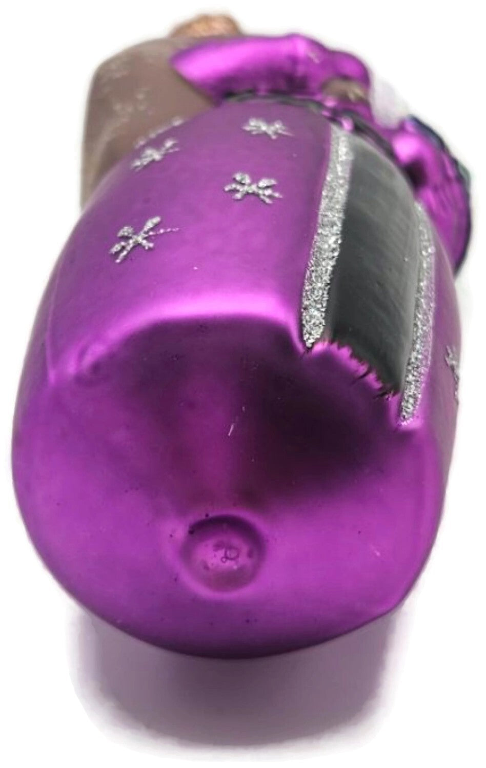Larry Fraga Father Christmas Purple Snowflakes Tree Santa Claus Ornament7