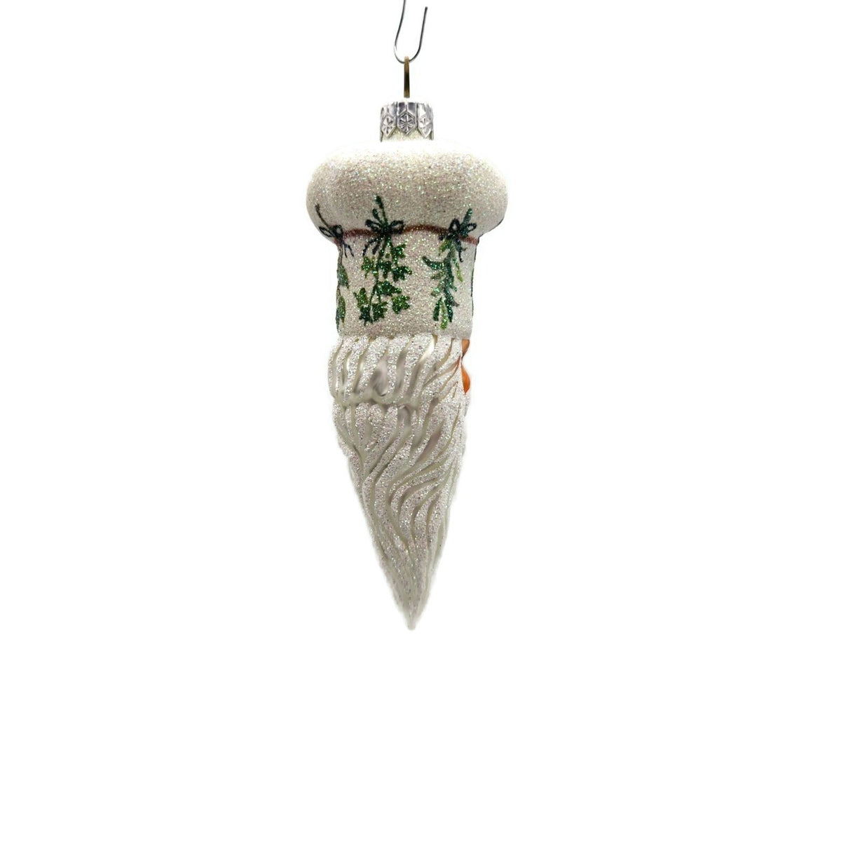 Patricia Breen Bon Appetite Herbs Santa Chef Head Leaves Christmas Ornament 22148