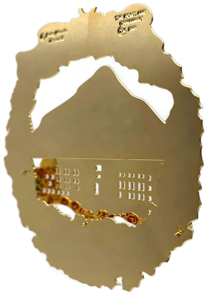 Portland 2001 Timberline Lodge Gold Ornament with Michael Allen Harrison CD4