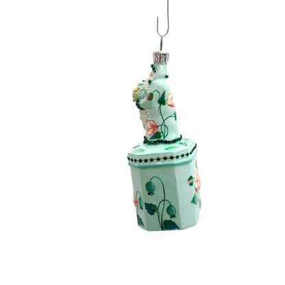 Patricia Breen Santa for Mimi Poppies Tea Party Jeweled Spring Ornament 29395