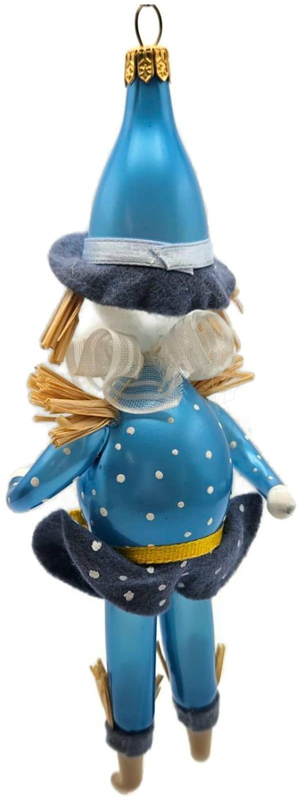 Soffieria De Carlini Wizard of Oz Blue Scarecrow Glass Christmas Ornament7