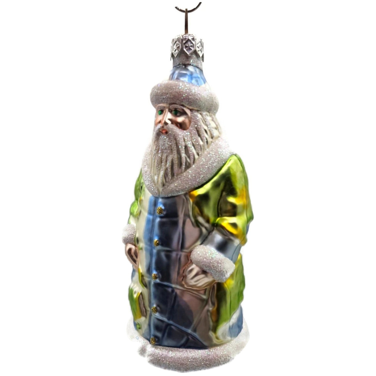 Patricia Breen Global Santa Claus Travel World Map Coat Christmas Ornament 96174