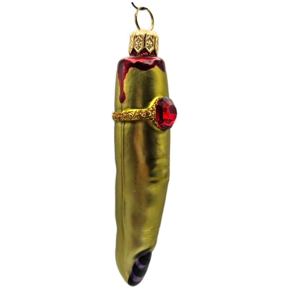 Patricia Breen Halloween Lady Finger Frankalene Green Christmas Ornament 25199