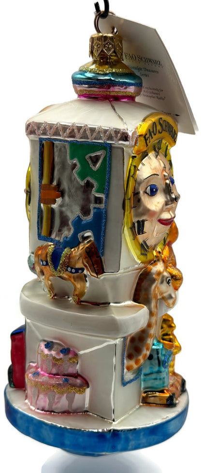 Christopher Radko Fao Schwarz Clock Tower Christmas Ornament 4052/5000 98-FAO-0112