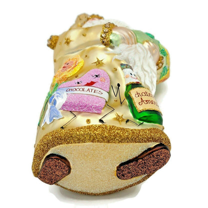 Patricia Breen Oh You Shouldn't Have Gold Santa Flower Star Spring Ornament 24474