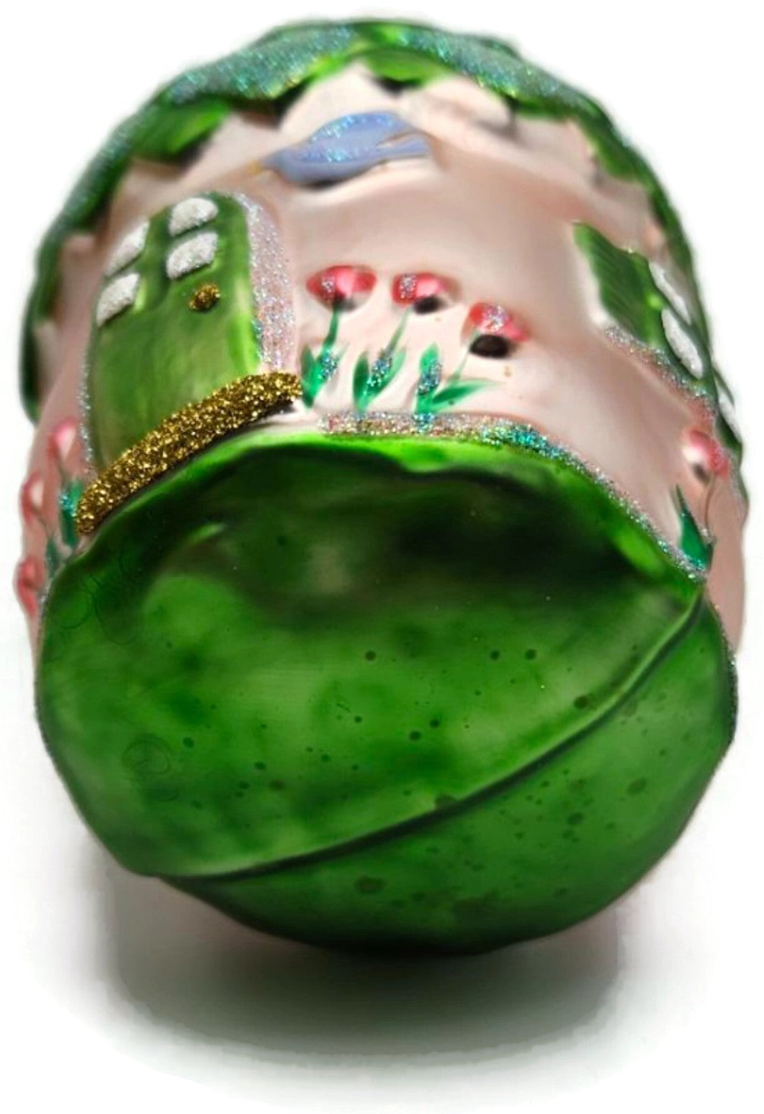 Patricia Breen Spring Acorn House Pink Birds Green Christmas Tree Ornament 97469