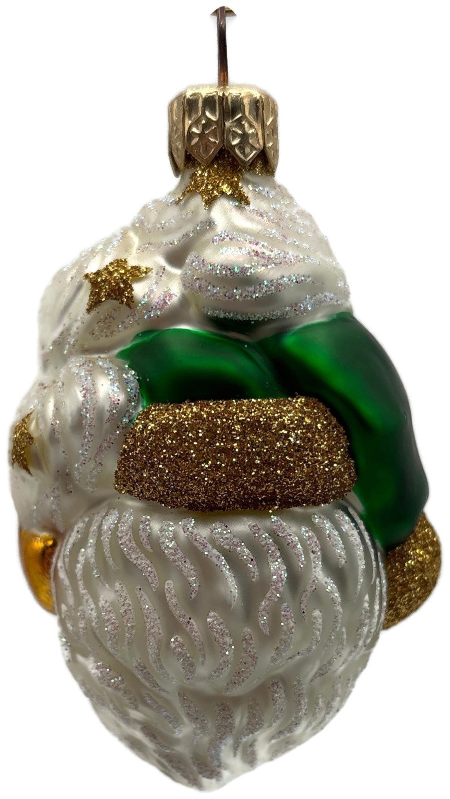 Patricia Breen Miniature Merry Olde Elf Green Gold Stars Christmas Ornament 99474