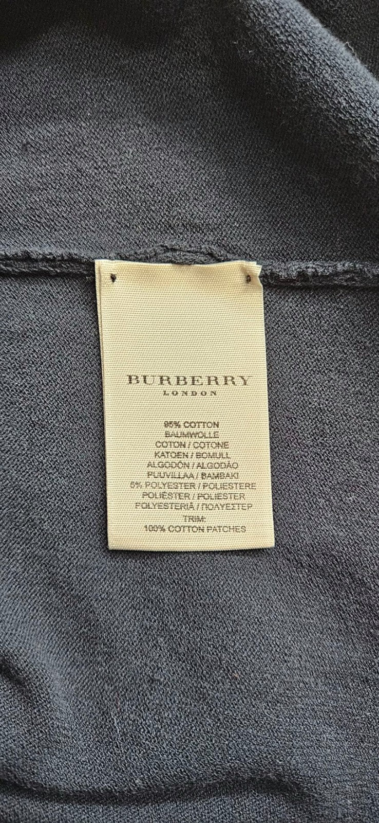 Burberry London Nova Check Full Zip Funnel Neck Cardigan Black Women's M Italy10