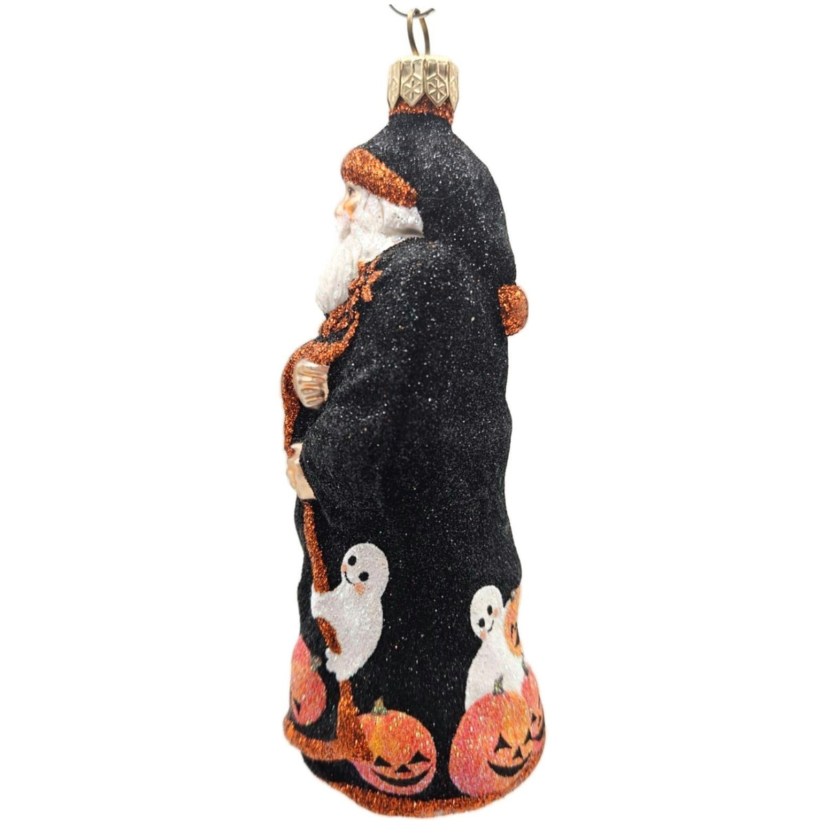 Patricia Breen Redoute Santa Halloween Black Pumpkins Christmas Ornament 21258