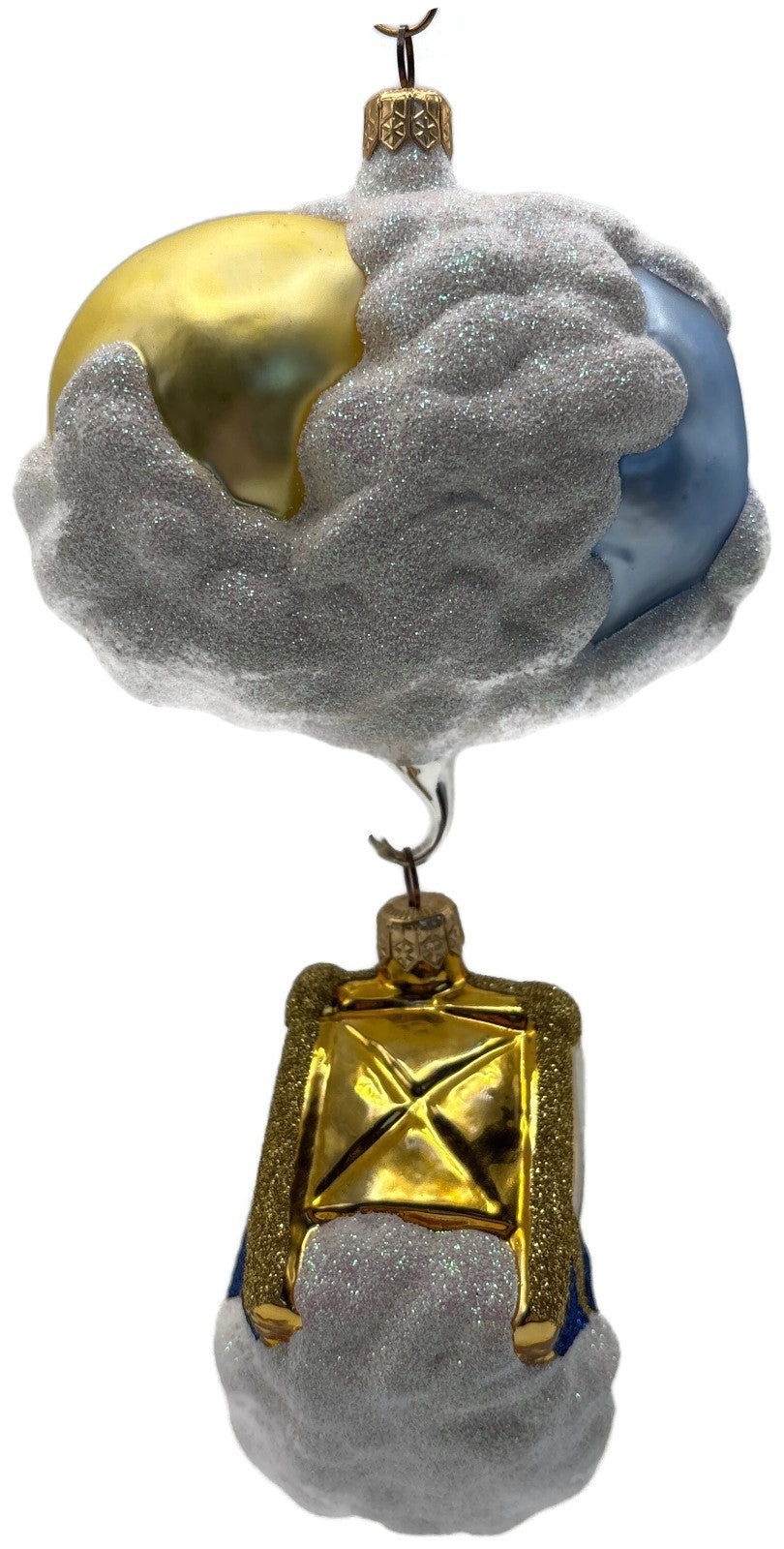 Patricia Breen Sweet Dreams Pearl Bed Gold Bear Blanket Christmas Ornament 97474