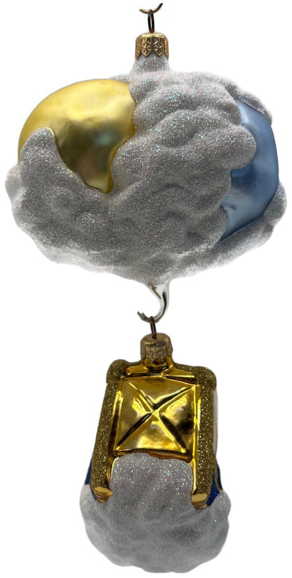 Patricia Breen Sweet Dreams Pearl Bed Gold Bear Blanket Christmas Ornament 97474