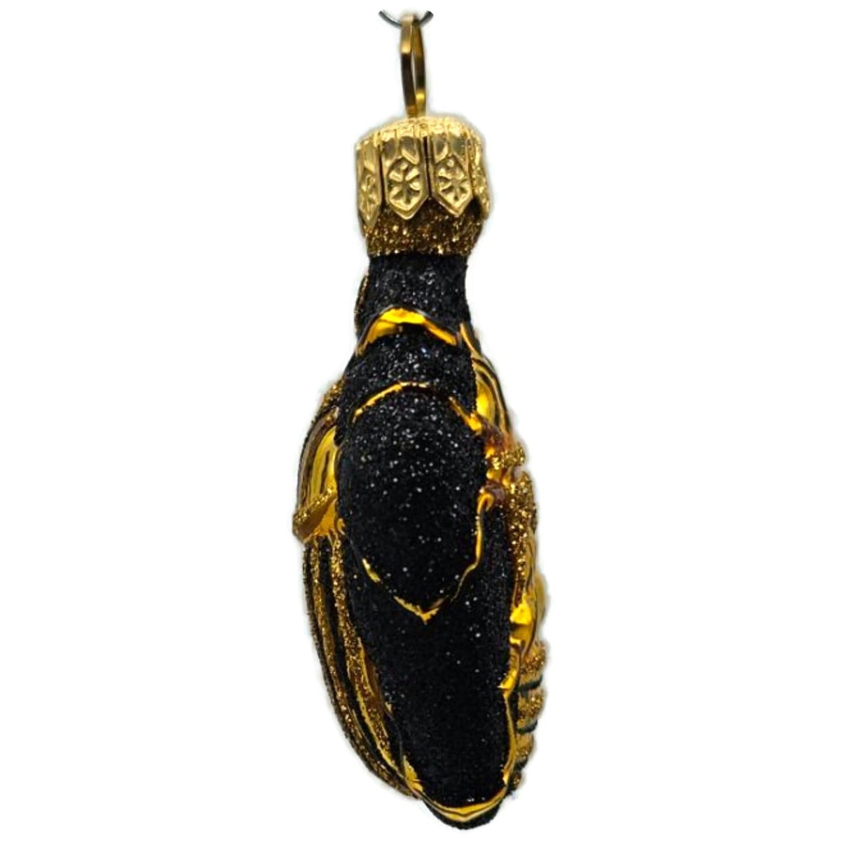 Patricia Breen Bugs Black Gold Beetle Stripe Insect Christmas Ornament 23114