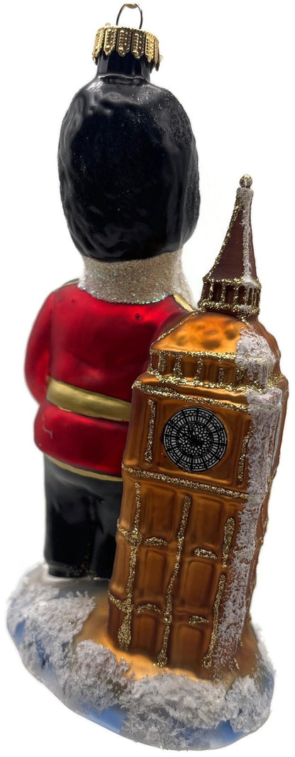 Krebs Glas Lauscha London Santa Guard And Big Ben Glass Christmas Tree Ornament3