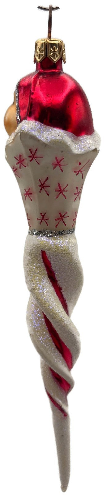 Christopher Radko Jack Frost Jr Red Icicle Christmas Ornament 1998 98-265-010