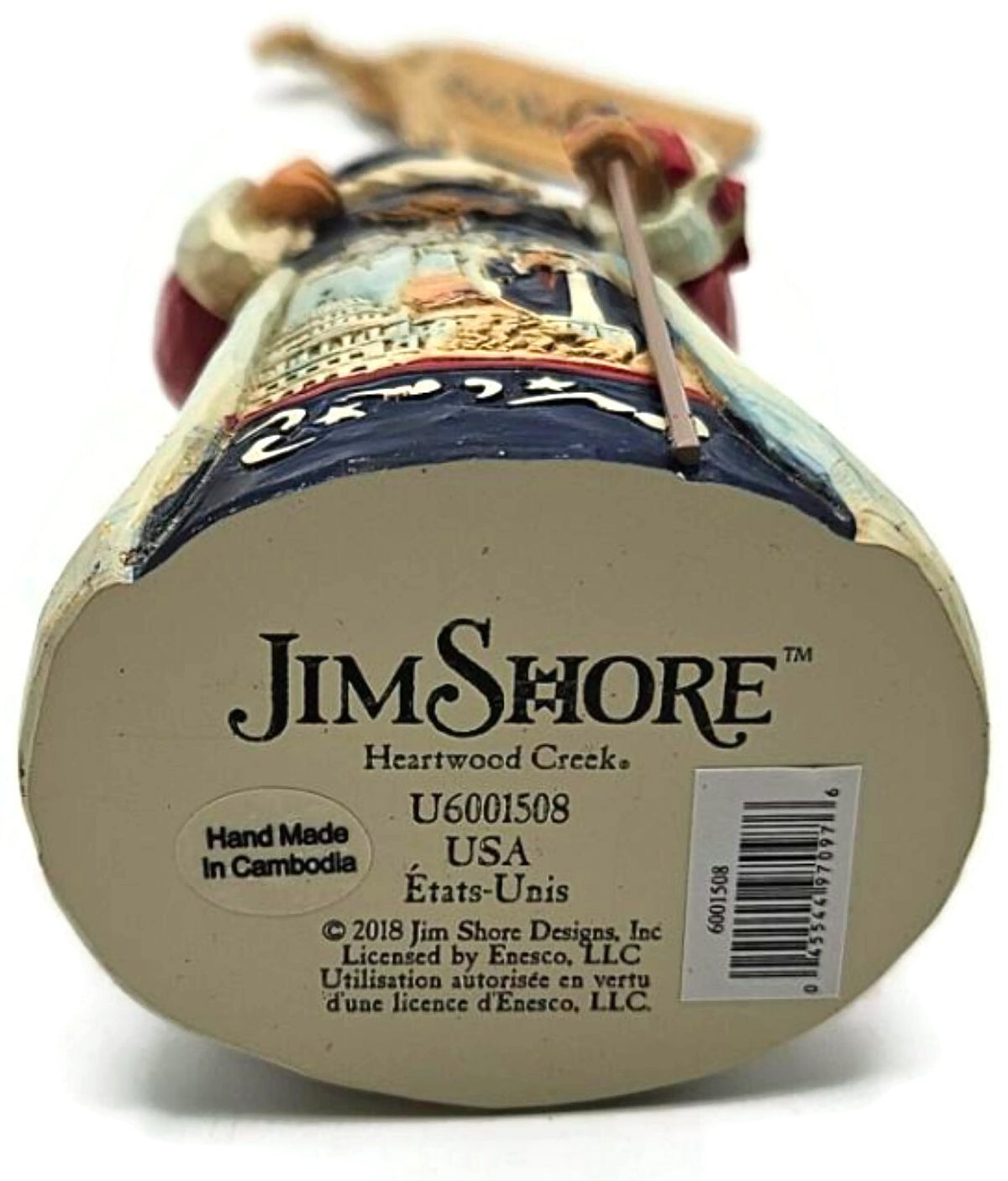 Jim Shore Heartwood Creek American Santa USA Patriotic Enesco Christmas Ornament9