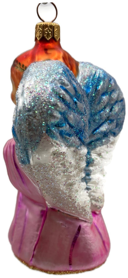 Christopher Radko On Wings of Hope Pink Angel Christmas Tree Ornament 95 SP 105