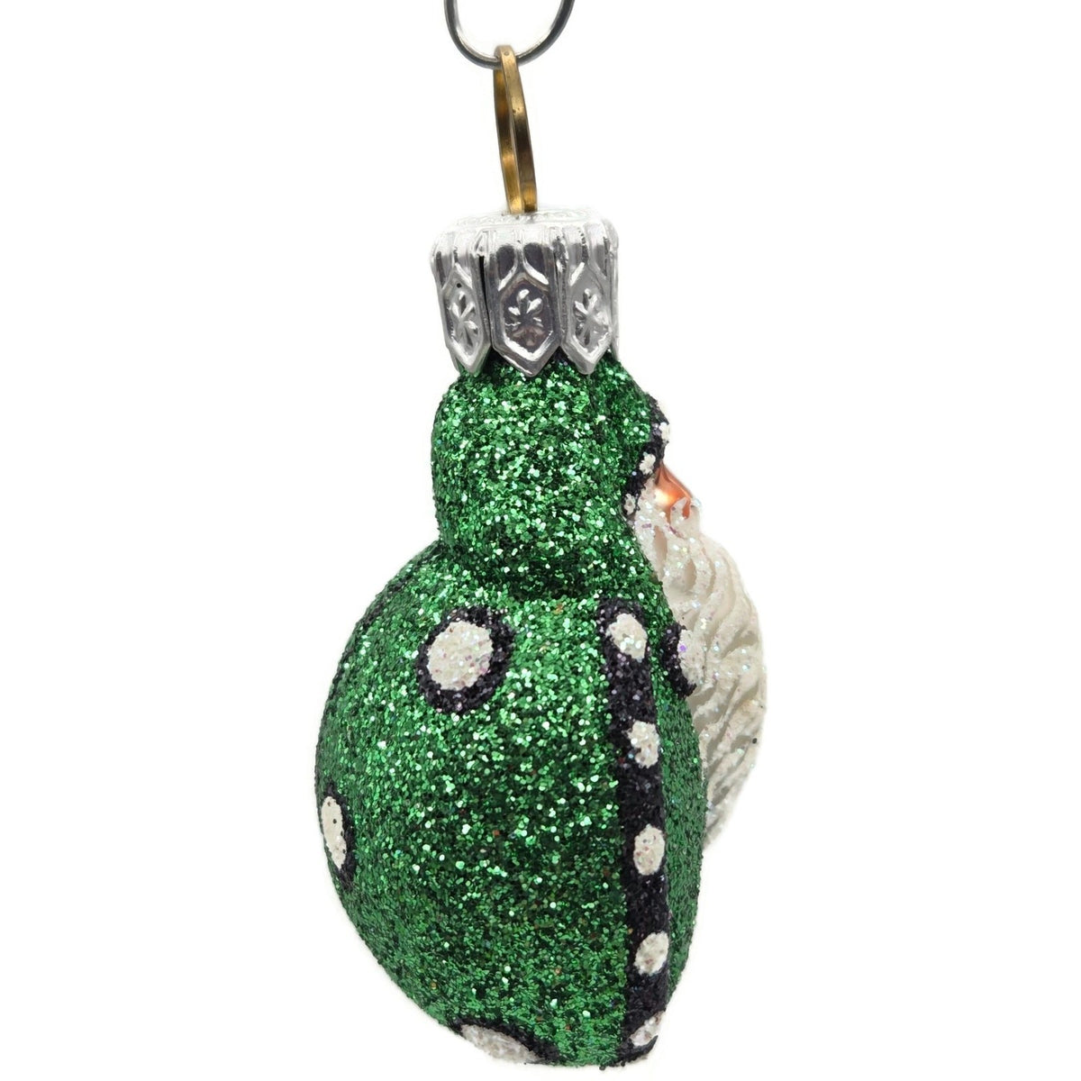 Patricia Breen Ladybug Noel Green Glittered Polka Dots Christmas Ornament 252711