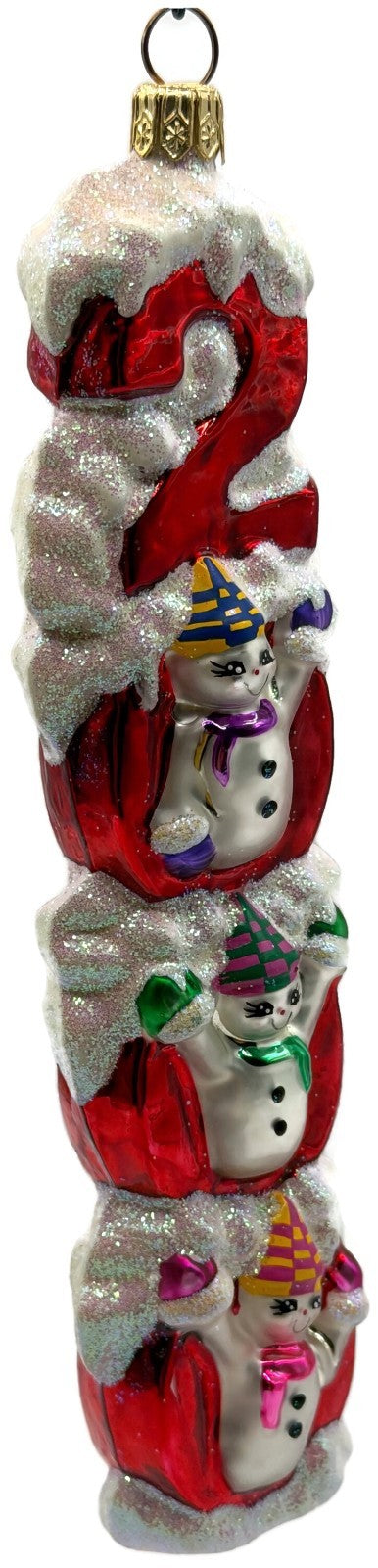 Christopher Radko Millennium Magic 2000 Snowman Christmas Tree Ornament 99 310 010