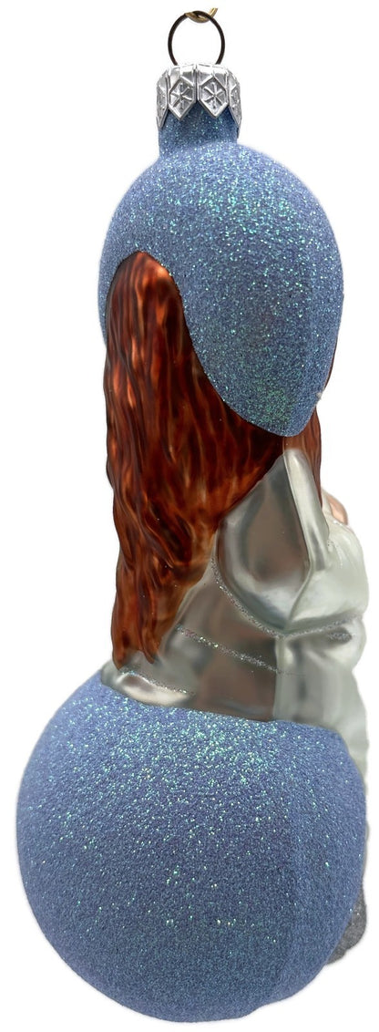 Patricia Breen Seated Madonna Blue Stars Christian Jesus Christmas Ornament 99343