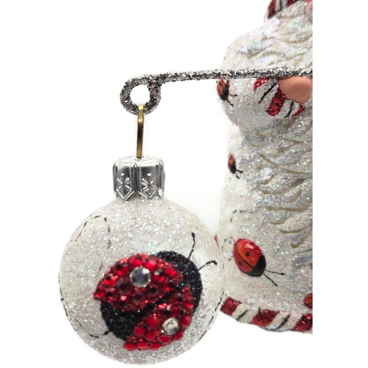 Patricia Breen Balance Ladybugs White Red Spring Christmas Ornament CATZ 270210