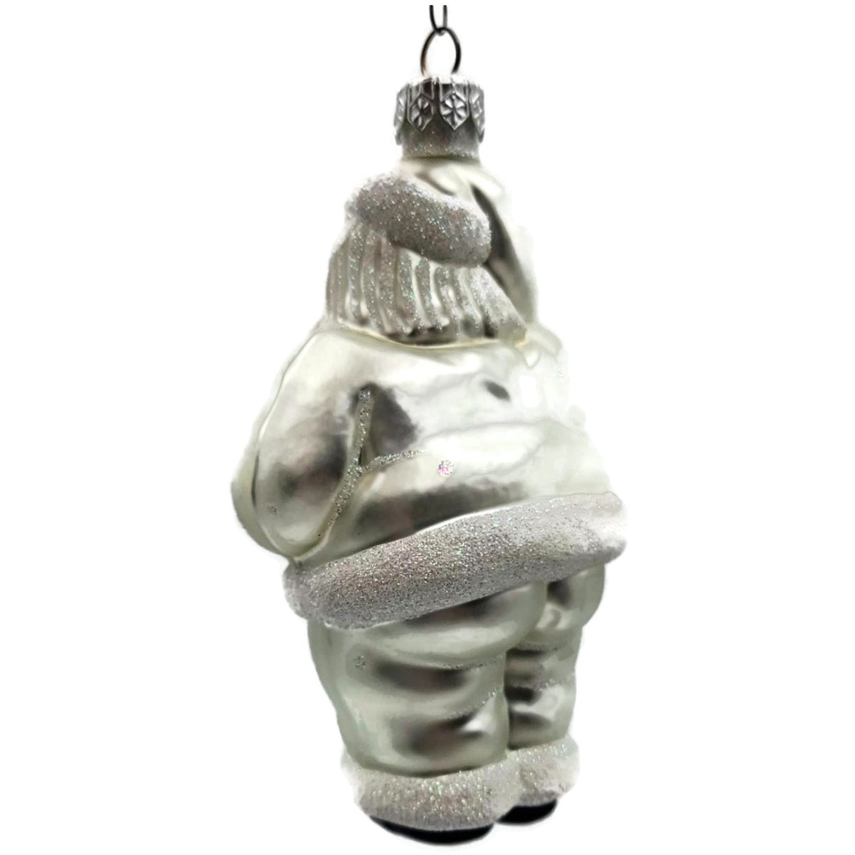 Patricia Breen Ho Ho Ho Santa Claus Pearl Glittered Dots Christmas Ornament 98179