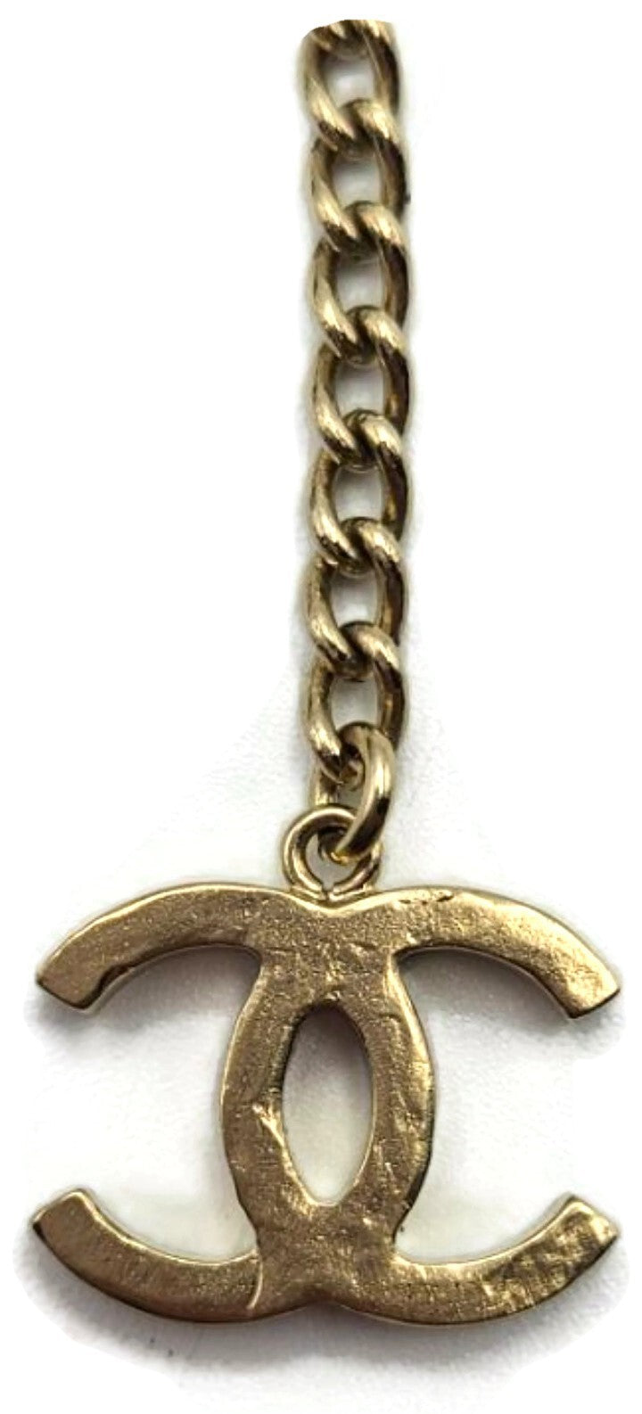 Chanel CC Logo B12A Coco Mademoiselle Figurine Charm Pendant Necklace Gold Pearl2