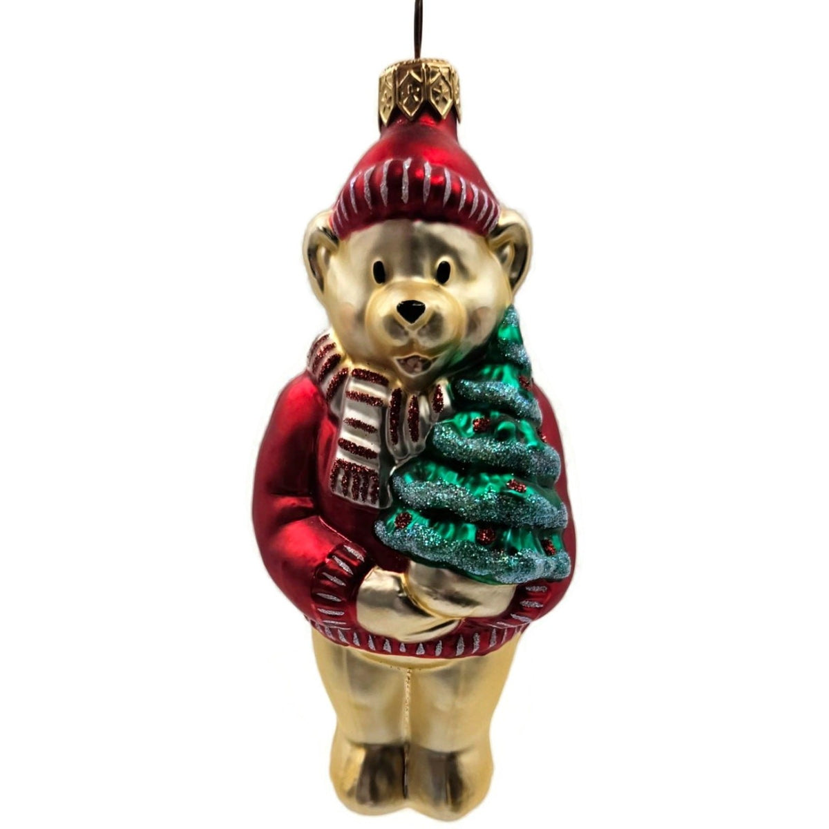 Patricia Breen Papa Bear Red Glittered Ornaments Christmas Tree Ornament 96381