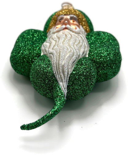 Patricia Breen Eire Santa Green Shamrock St. Patrick's Christmas Ornament 21079
