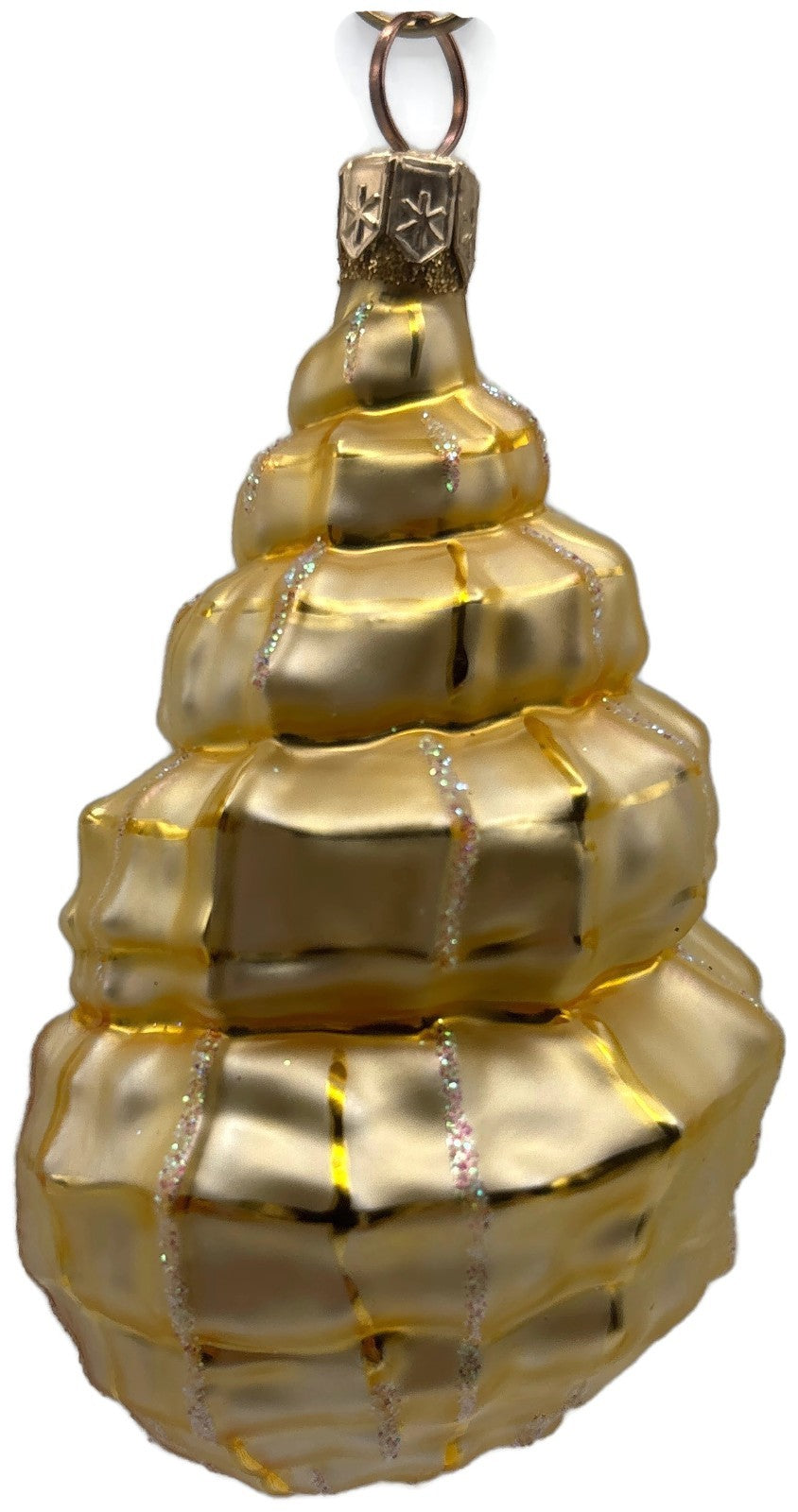 Patricia Breen Eric's Shell Gold Nautical Aquatic Christmas Ornament 9900CATZ1