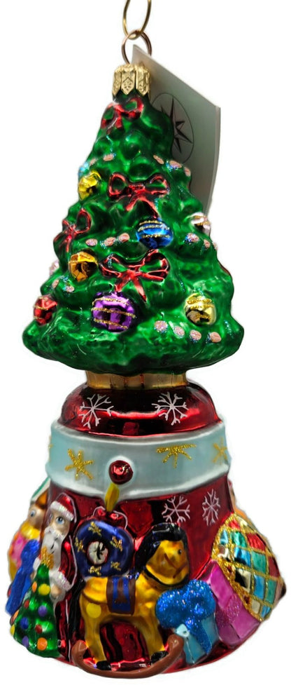 Christopher Radko O'Tannenbell Snowflakes Glass Christmas Tree Ornament 00 019 05