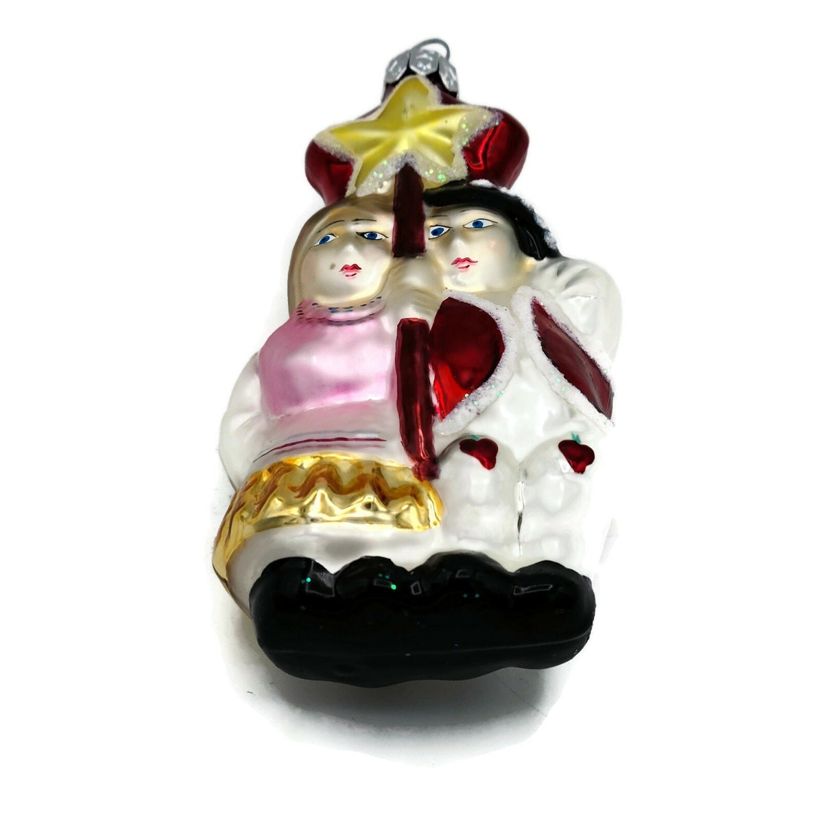 Christopher Radko Star Children Girl Boy Glass Christmas Tree Ornament 93 20801