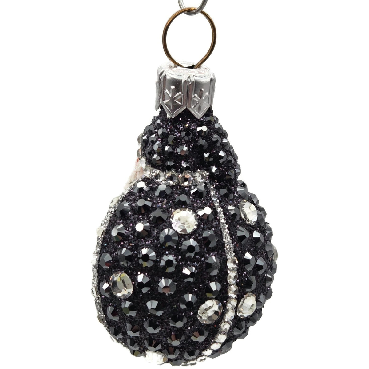 Patricia Breen Ladybug Noel Black Jeweled Polka Dots Christmas Ornament 25273