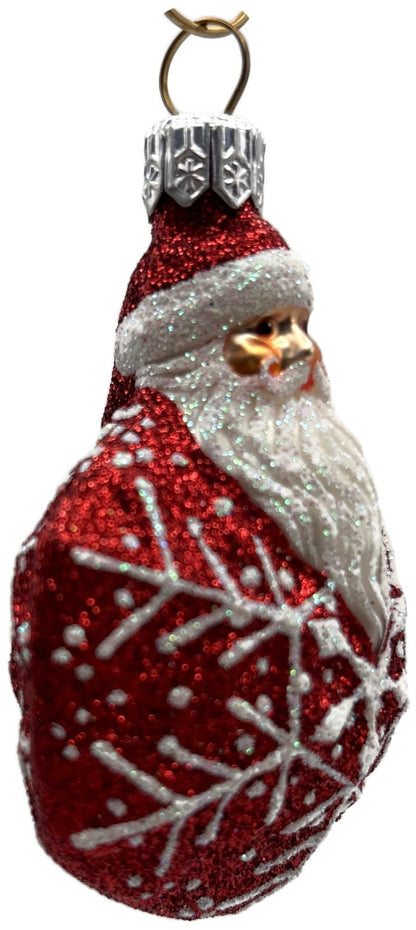 Patricia Breen Snowflake Noel Red White Santa Claus Christmas Tree Ornament 22572