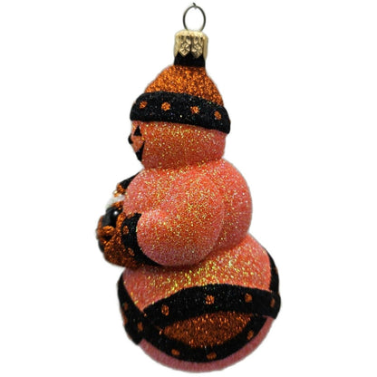 Patricia Breen Faberge Snowman Halloween Orange Stars Christmas Ornament 22236