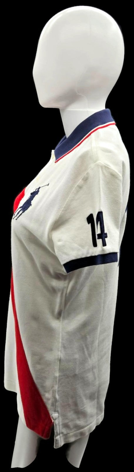 Polo Ralph Lauren The Skinny Polo USA Crest Big Pony Sash #14 Women's L2