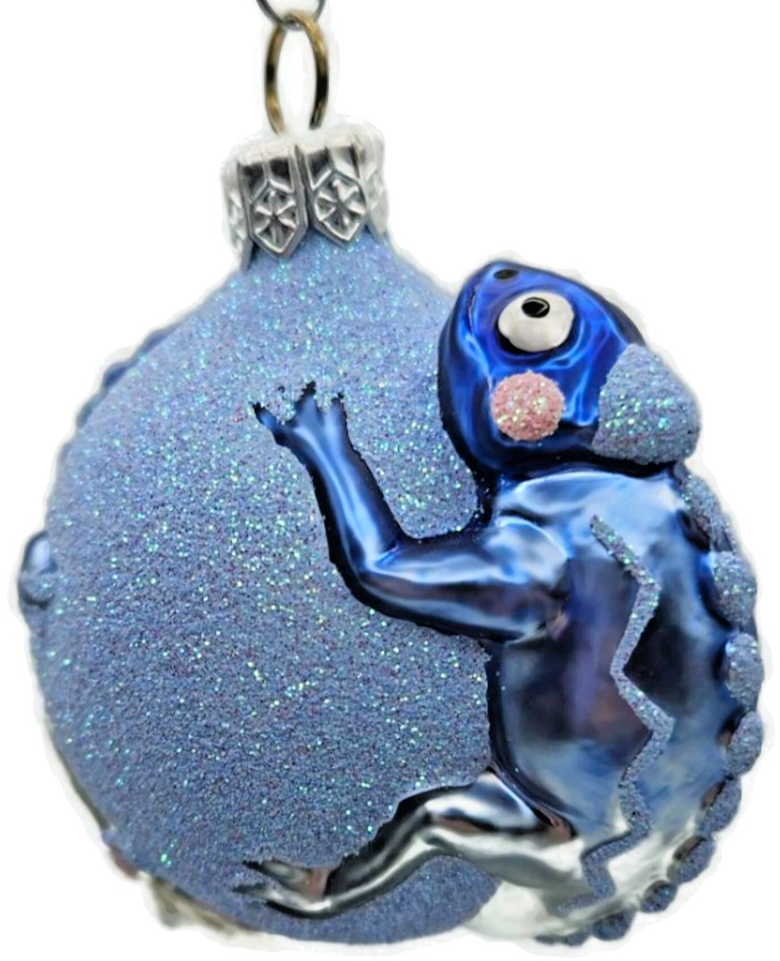 Patricia Breen Once Again for James Blue Chameleon Christmas Tree Ornament 26674