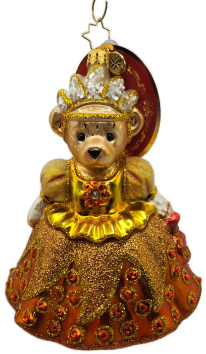 Christopher Radko Muffy Millennium Memory Bear Glass Christmas Ornament 10225442
