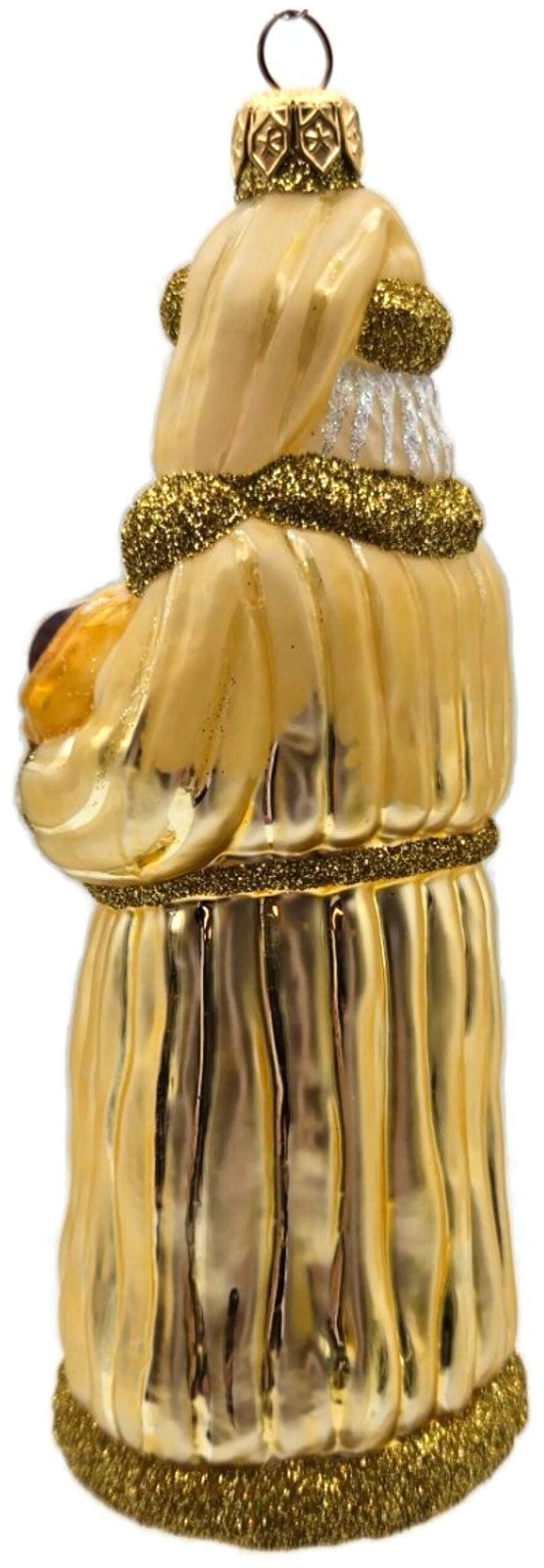 Patricia Breen Look and You Shall Find Him Gold Santa Christmas Ornament 97278
