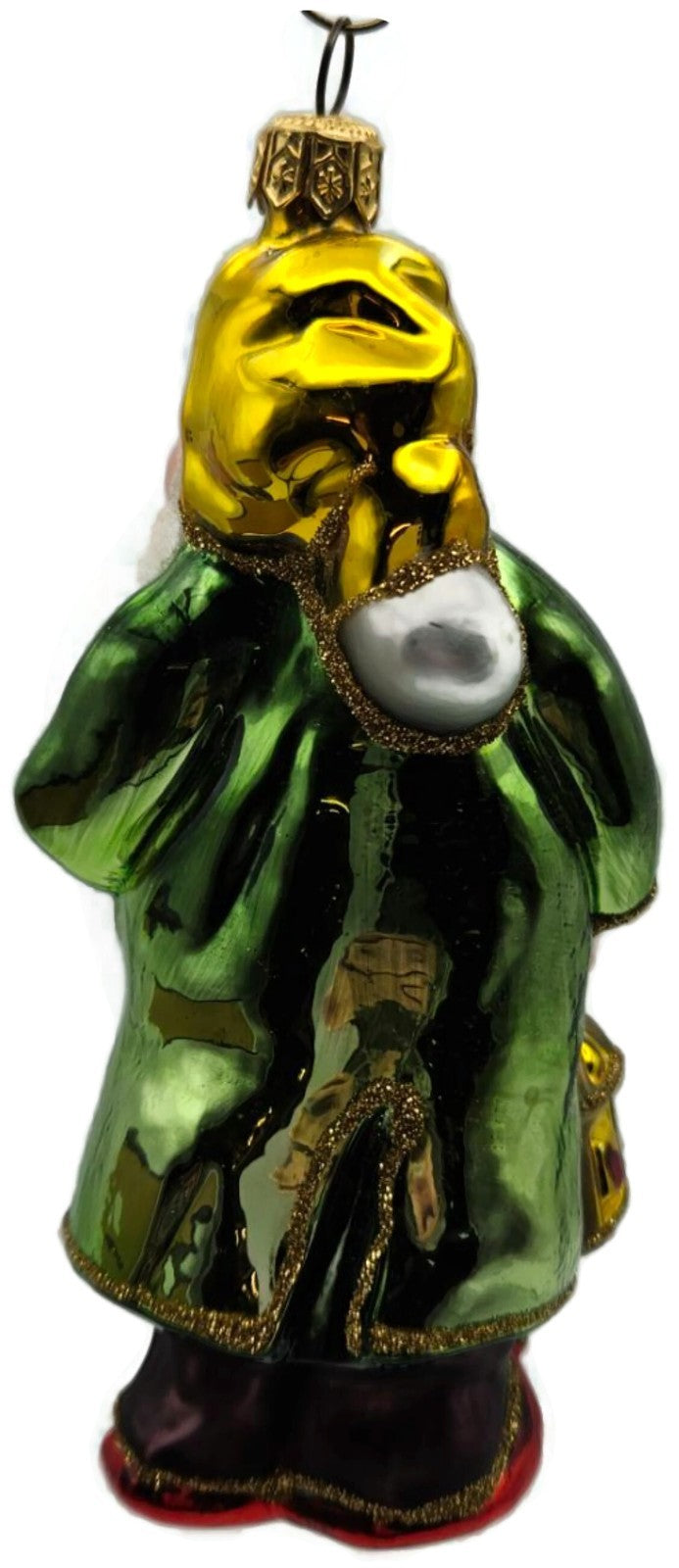 Kurt Adler Polonaise Komozja Sleepy Dwarf Snow White Green Christmas Ornament5