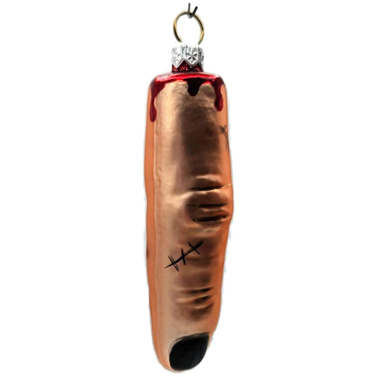 Patricia Breen Halloween Franks Finger Flesh Glass Christmas Tree Ornament 261010