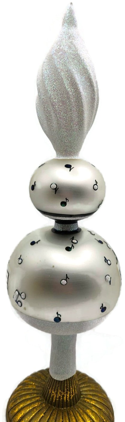 Patricia Breen You Top My List Finial Music Sheet Christmas Tree Topper 97862