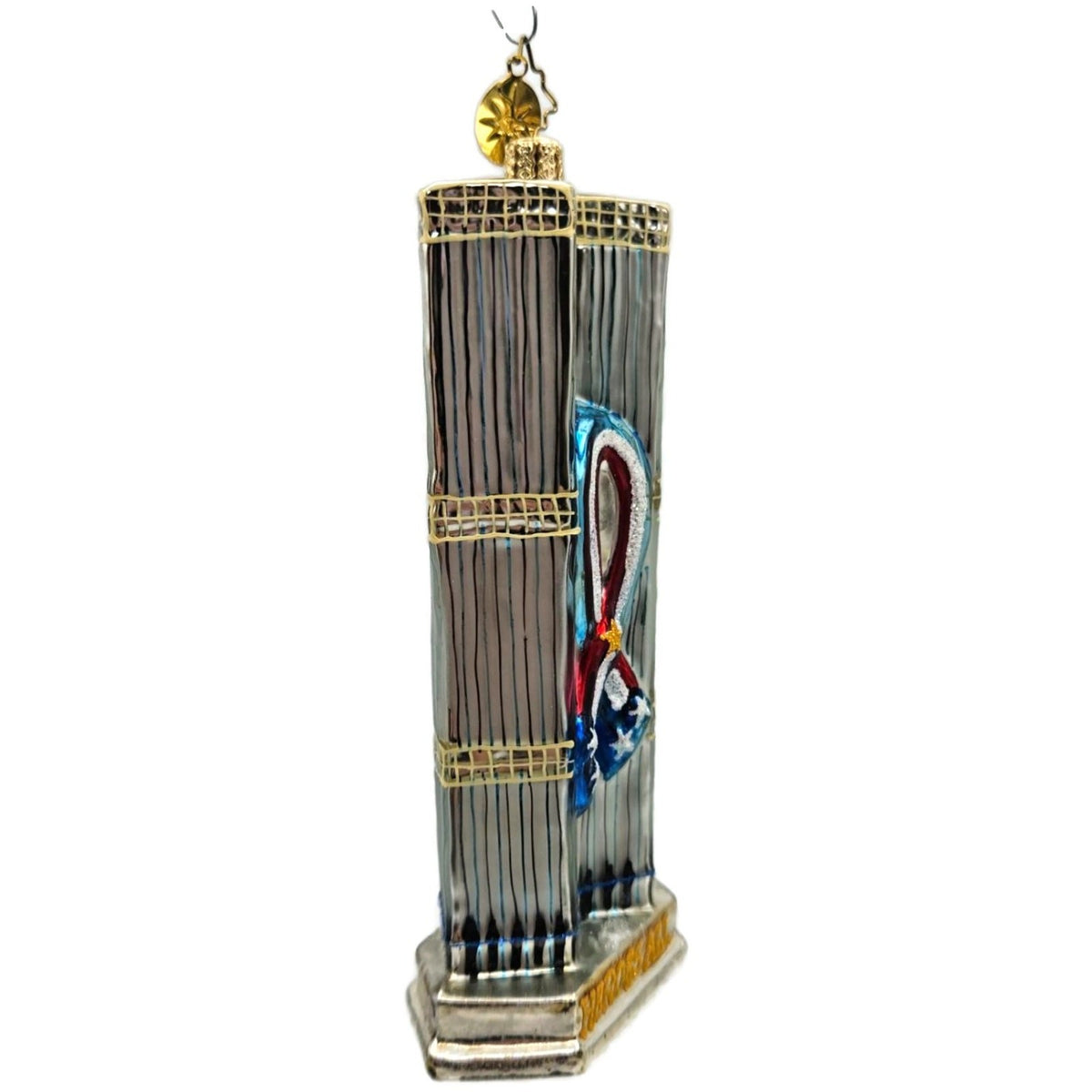 Christopher Radko Heroes All Twin Towers 9/11 NYC Patriotic Ornament 01 1099 02