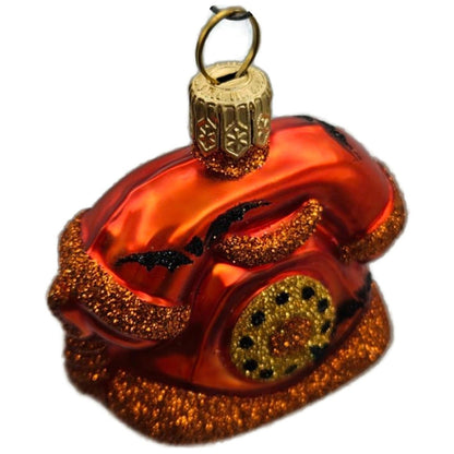 Patricia Breen Halloween Miniature Fine Phone Orange Bat Christmas Ornament 23318
