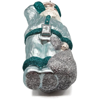 Patricia Breen A Santa for Thomas Turquoise Silver Bag Christmas Ornament 974110