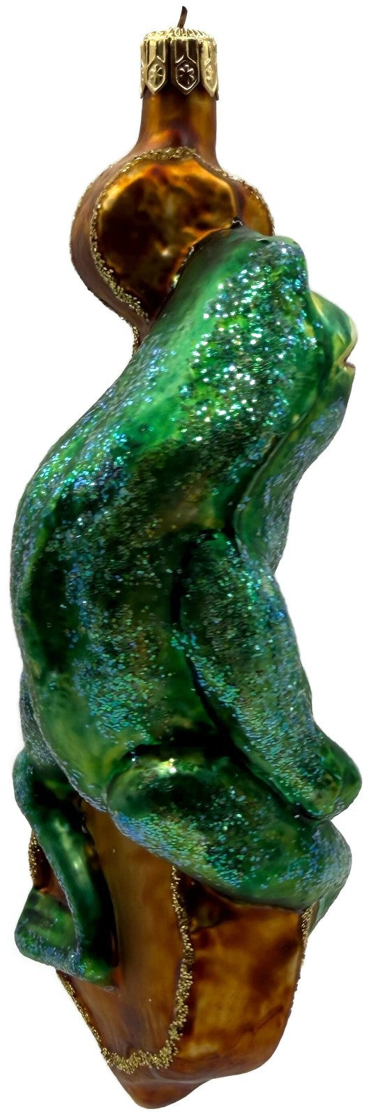Christopher Radko 1996 Jeremiah Bullfrog Bass Cello Glass Ornament 96 201 06