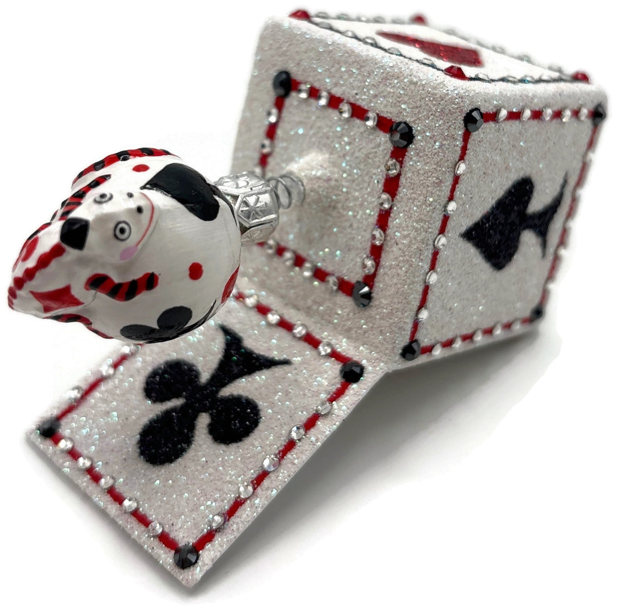 Patricia Breen Pop Goes the Chameleon Card Suits Clip On Christmas Ornament 278212