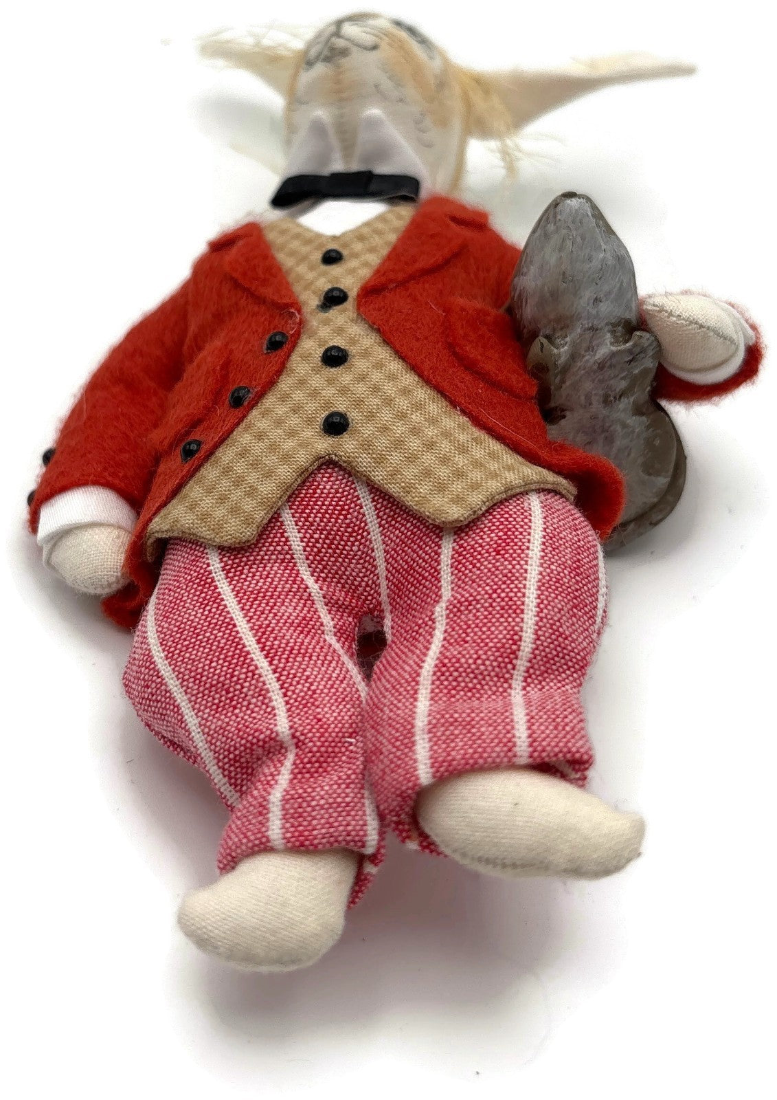 Gladys Boalt March Hare Alice in Wonderland Red Striped Christmas Tree Ornament9