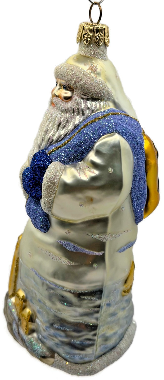 Patricia Breen Santa Of The Safe Harbour Pearl Anchor Summer Ornament 9900ML7