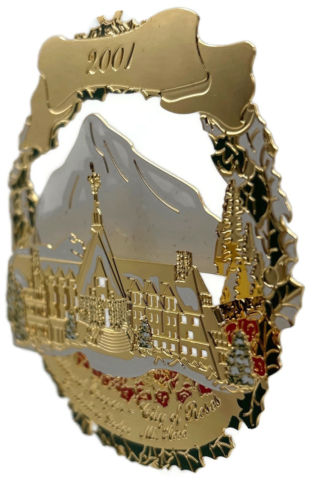 Portland 2001 Timberline Lodge Gold Ornament with Michael Allen Harrison CD2
