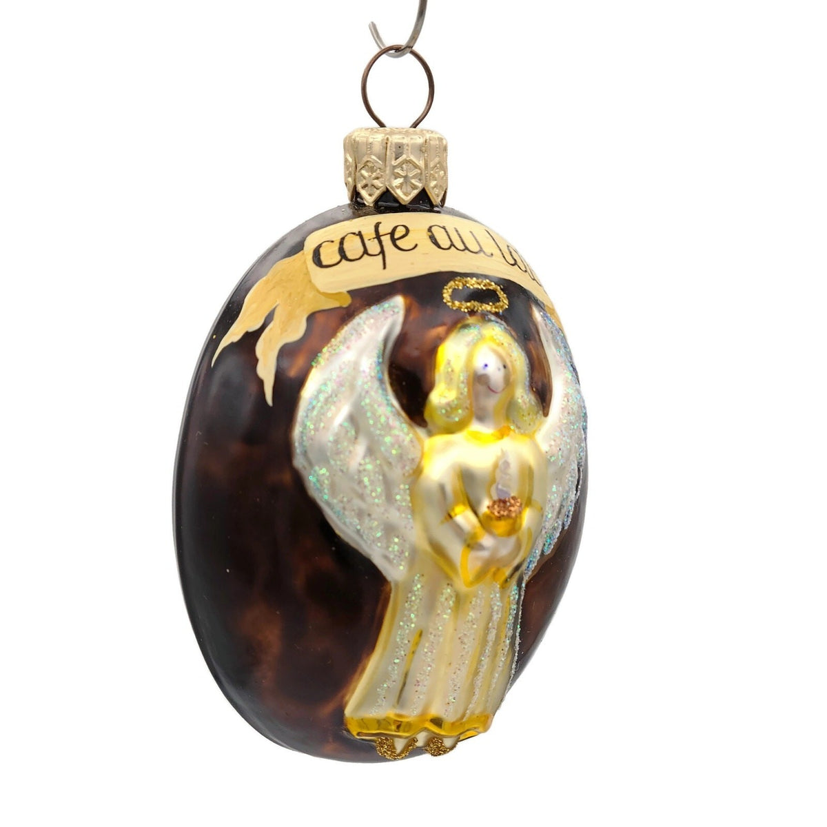 Patricia Breen Coffee Bean Angel Brown Cafe au Lait Christmas Tree Ornament 99061